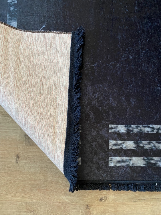 Printed velvet rug
