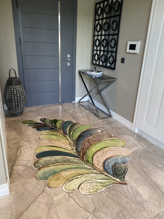 Experience the ultimate comfort and safety with our leather base non-slip rug.
