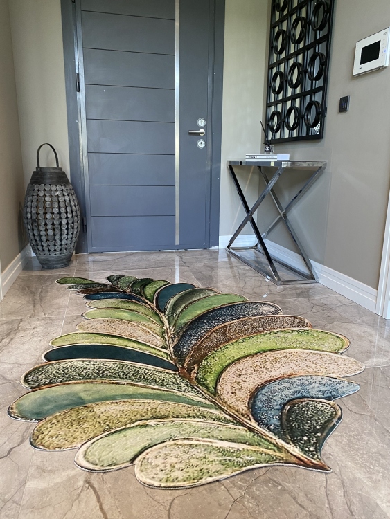 Experience the ultimate comfort and safety with our leather base non-slip rug.