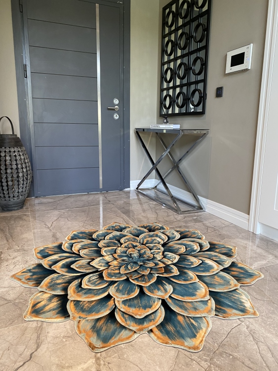 Experience the ultimate comfort and safety with our leather base non-slip rug.