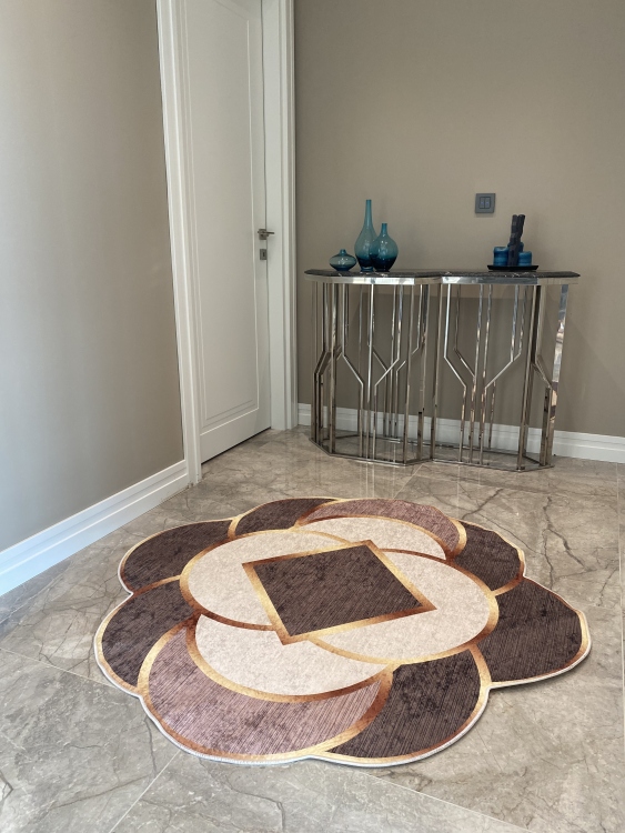 Experience the ultimate comfort and safety with our leather base non-slip rug.