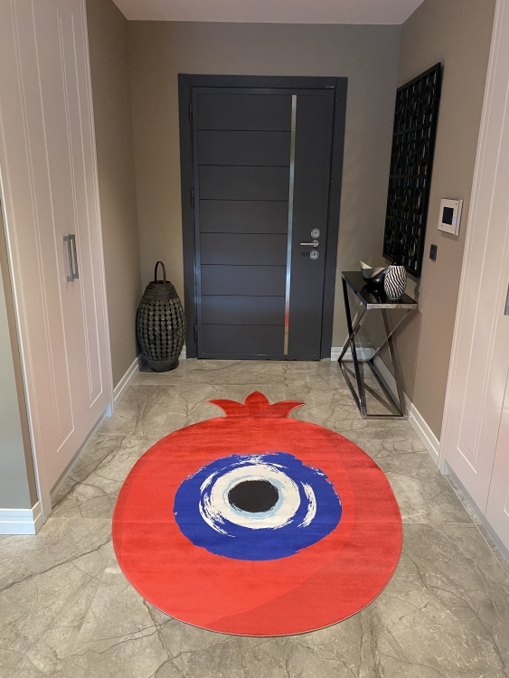 Experience the ultimate comfort and safety with our leather base non-slip rug.