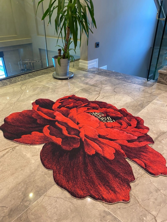 Experience the ultimate comfort and safety with our leather base non-slip rug.