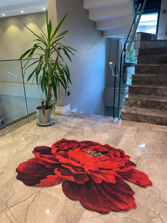 Experience the ultimate comfort and safety with our leather base non-slip rug.