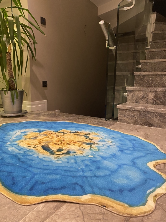 Experience the ultimate comfort and safety with our leather base non-slip rug.