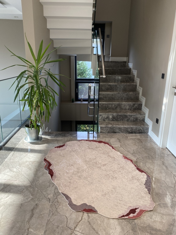 Experience the ultimate comfort and safety with our leather base non-slip rug.