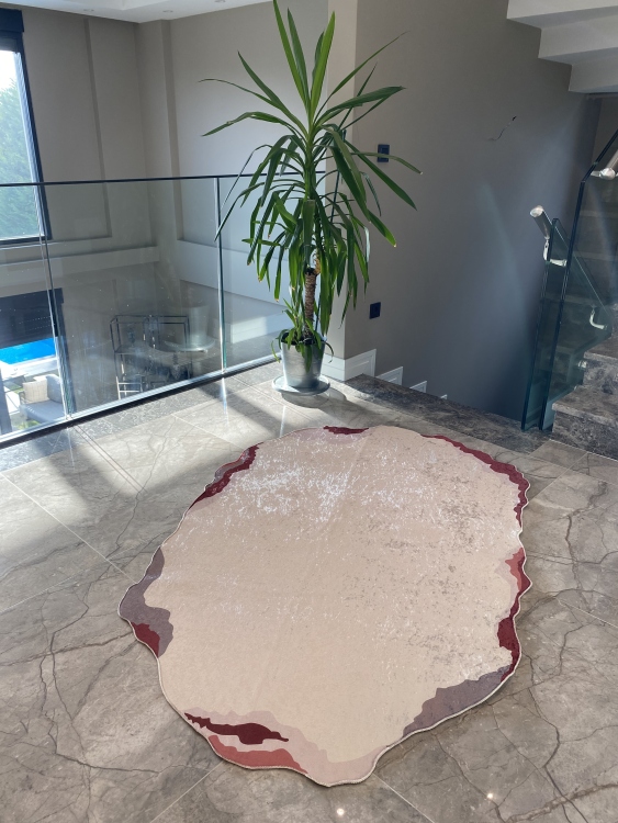 Experience the ultimate comfort and safety with our leather base non-slip rug.