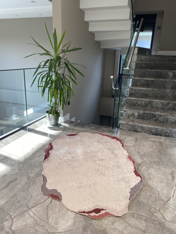 Experience the ultimate comfort and safety with our leather base non-slip rug.