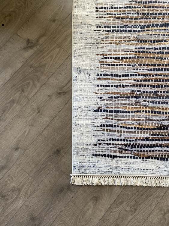 Printed velvet rug