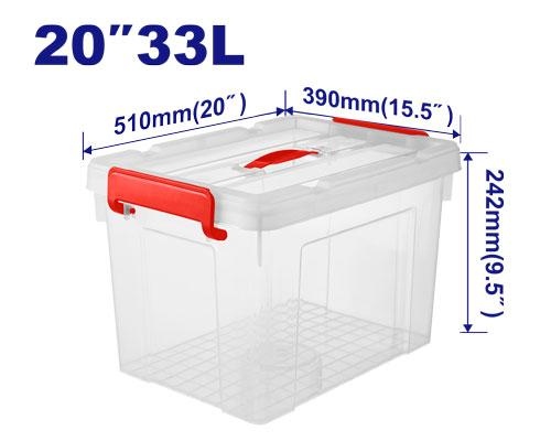 صندوق تخزين شفاف  EMTB2335     20" 33L