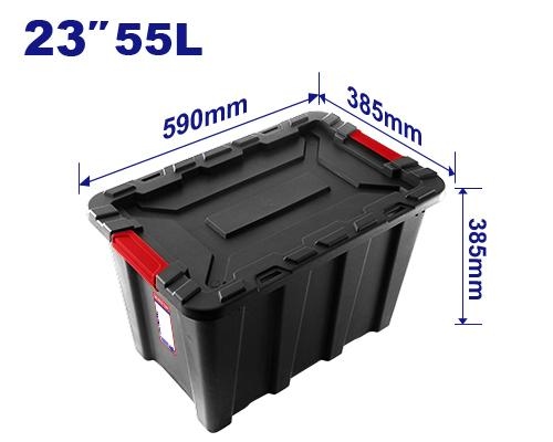 صندوق تخزين اسود EMTB3355     23" 55L