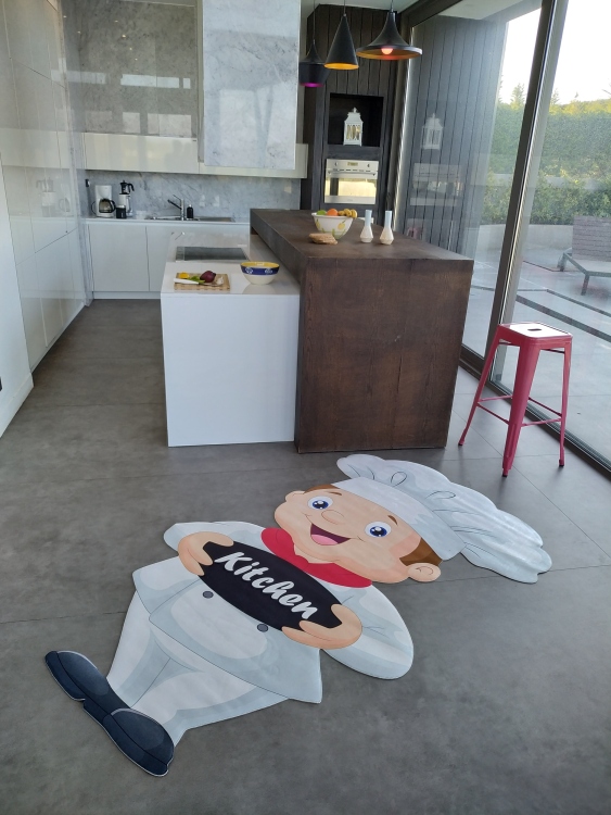 Kitchen decorative rug