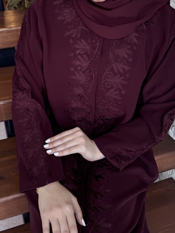 عباية ليلك عنابي