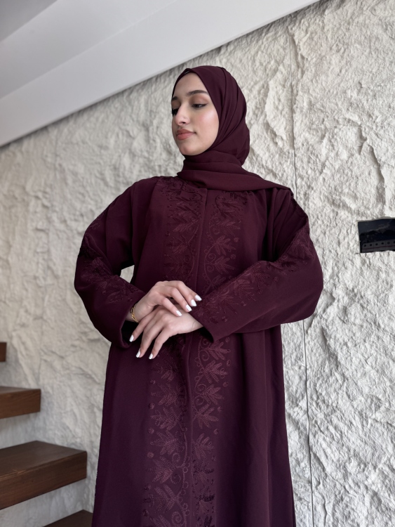 عباية ليلك عنابي
