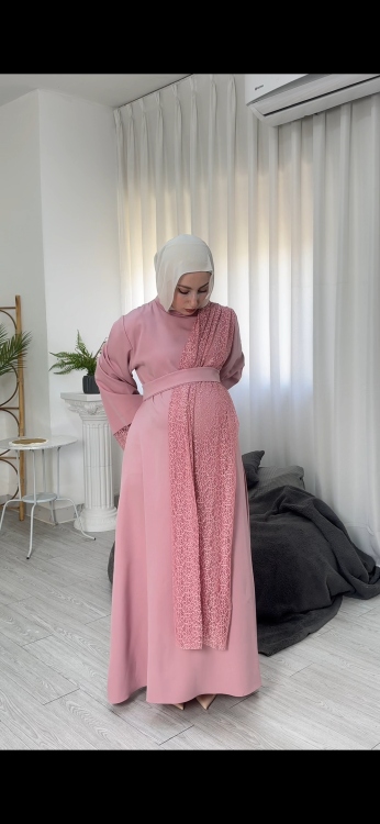 فستان ماريانا باللون(المشمشي)