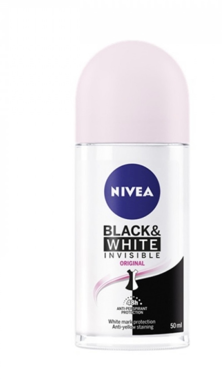 مزيل عرق رول NIVEA black & white invisible original