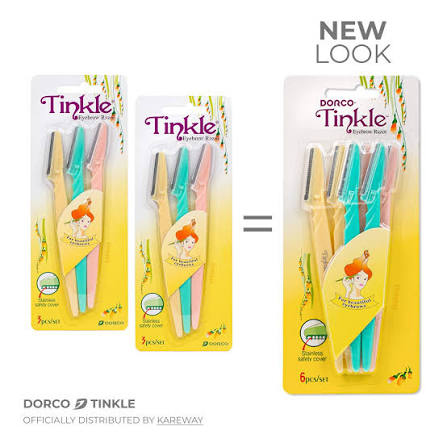 Dorco Tinkle Eyebrow Razor 3pcs 