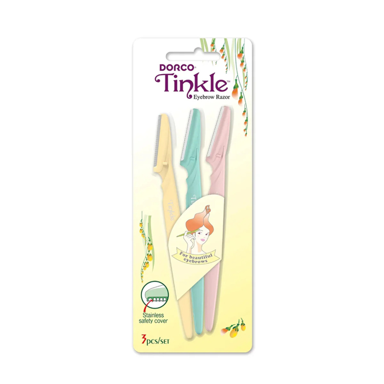 Dorco Tinkle Eyebrow Razor 3pcs 