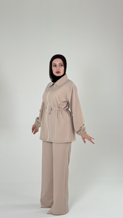 طقم ساندي لون بيج
