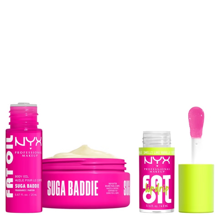 NYX Professional Makeup Fat Oil Lip & Body Kit  Sugar Baddie