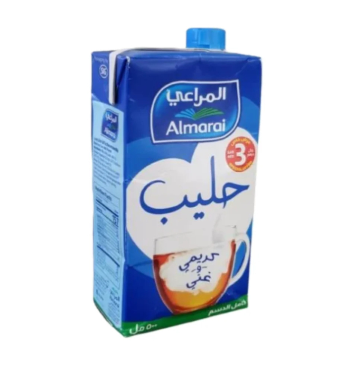 المراعي حليب كامل دسم 500مل