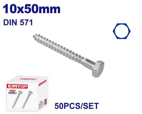 براغي مسدس سن بكيتEMXSK533    10×50MM  