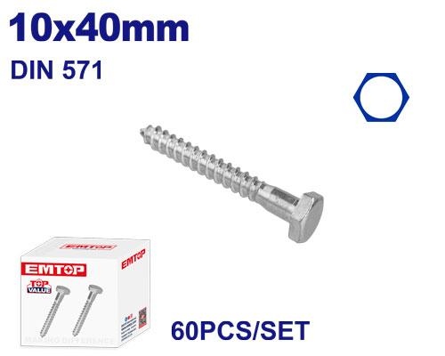 براغي مسدس سن بكيت EMXSK532   10×40MM   