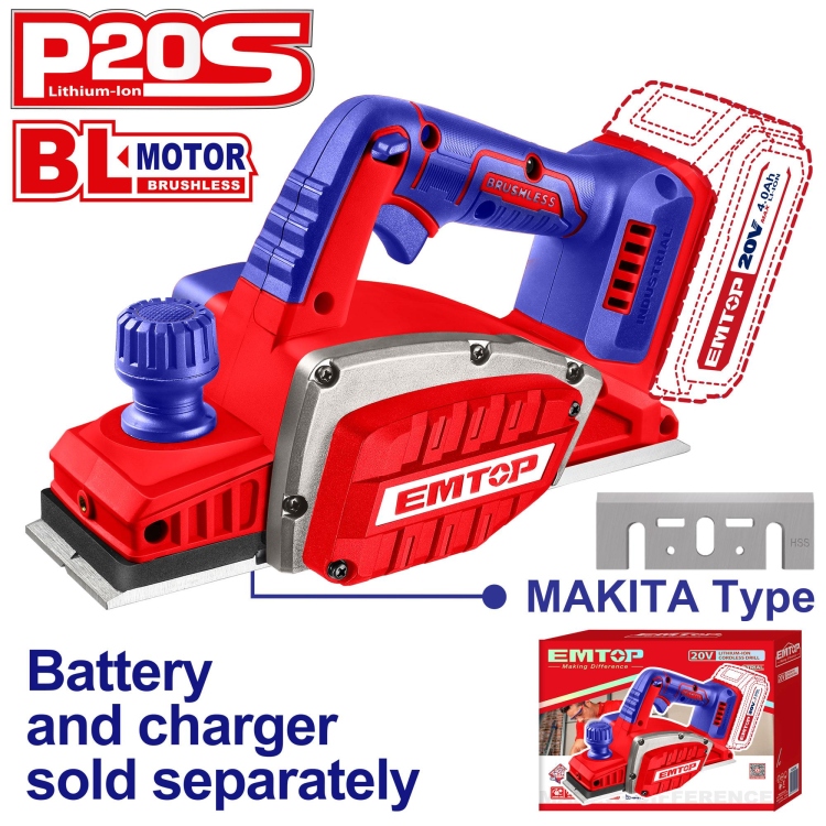 فاره شحن 20V  بدون بطاريه ELCR20401    BRUSHLESS MOTOR   