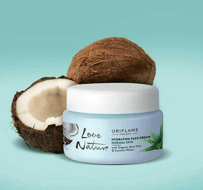 Love Nature Hydrating Face Cream with Organic Aloe Vera & Coconut Water 50ml - 34821