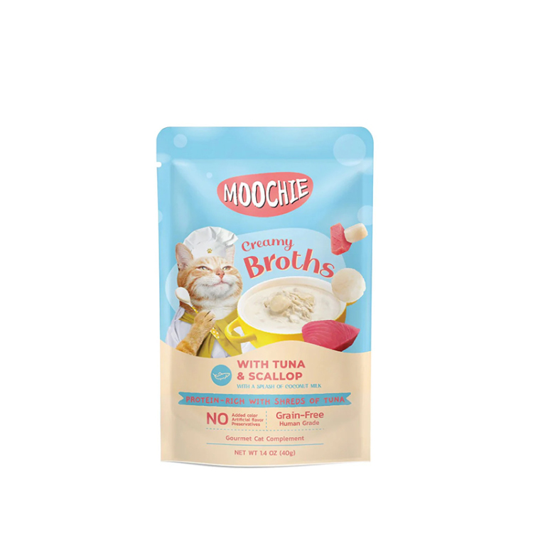  موشي مرق كريمي للقطط الصغيرة بالتونا والسكالوب