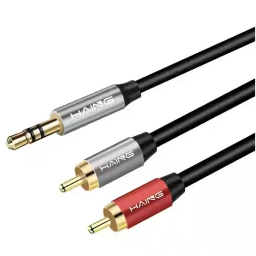 كيبل AUX الى 2xRCA طول 1.5 متر