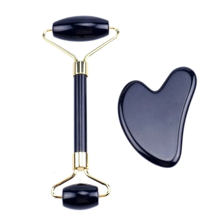 ادوات تدليك الوجه Roller & Gua Sha set