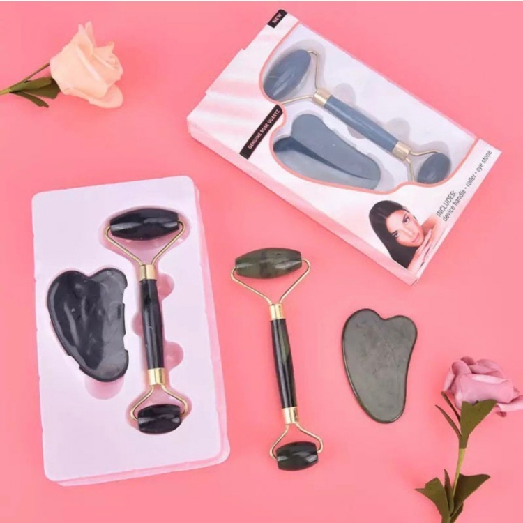ادوات تدليك الوجه Roller & Gua Sha set