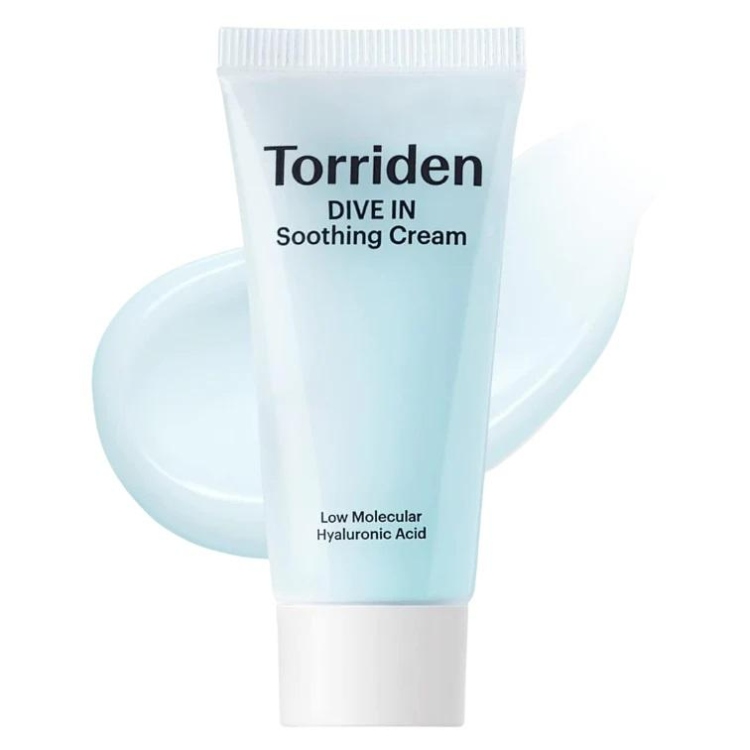 Torriden DIVE-IN SOOTHING CREAM 20ml mini sizeمرطب جل بالهايلرونيك اسد قوام مائي
