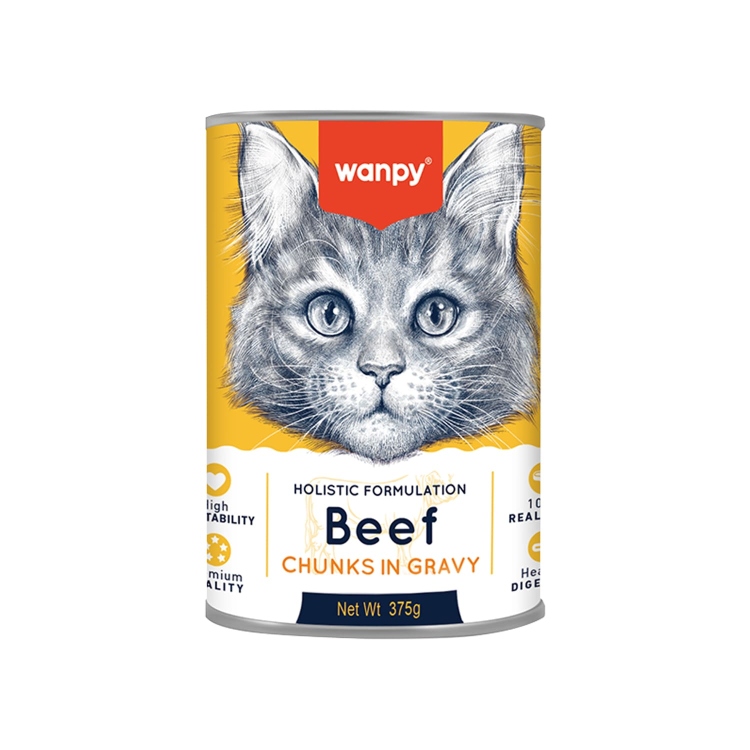 Wanpy chunk in gravy 375gm (chicken, beef , tuna , lamb)