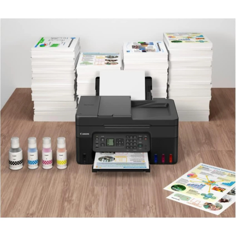 CANON PIXMA G4470 INK TANK ALL-IN-ONE WIRELESS MULTI-FUNCTION MACHINE (COPY/PRINT/SCAN/FAX) W/ AUTOMATIC DOCUMENT FEEDER - BLACK