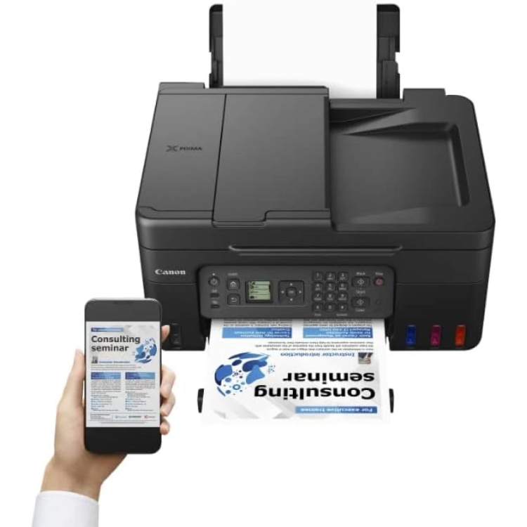 CANON PIXMA G4470 INK TANK ALL-IN-ONE WIRELESS MULTI-FUNCTION MACHINE (COPY/PRINT/SCAN/FAX) W/ AUTOMATIC DOCUMENT FEEDER - BLACK