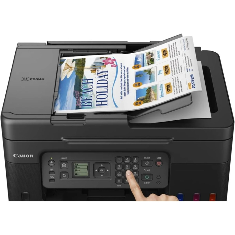 CANON PIXMA G4470 INK TANK ALL-IN-ONE WIRELESS MULTI-FUNCTION MACHINE (COPY/PRINT/SCAN/FAX) W/ AUTOMATIC DOCUMENT FEEDER - BLACK