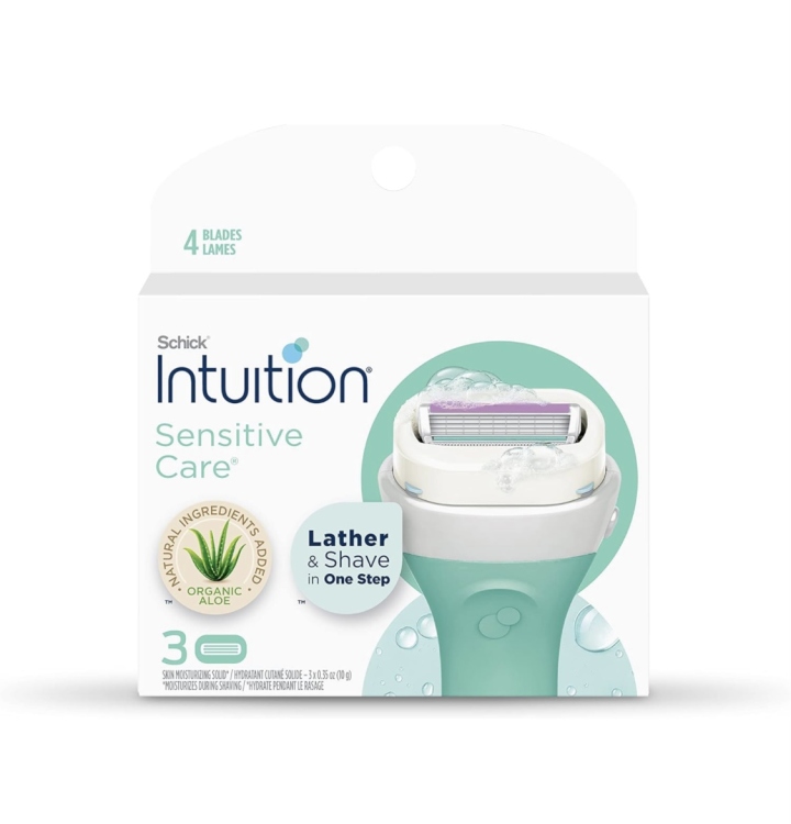 رؤوس الشفرة الحنونه schick intuition razor refills