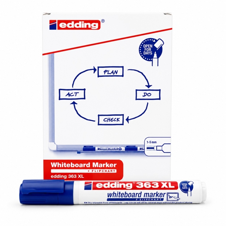 Edding قلم وايت بورد ازرق  