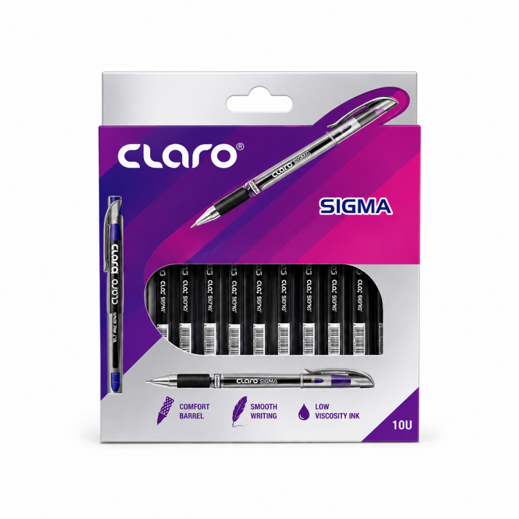 Claro Sigma قلم حبر جاف ازرق 