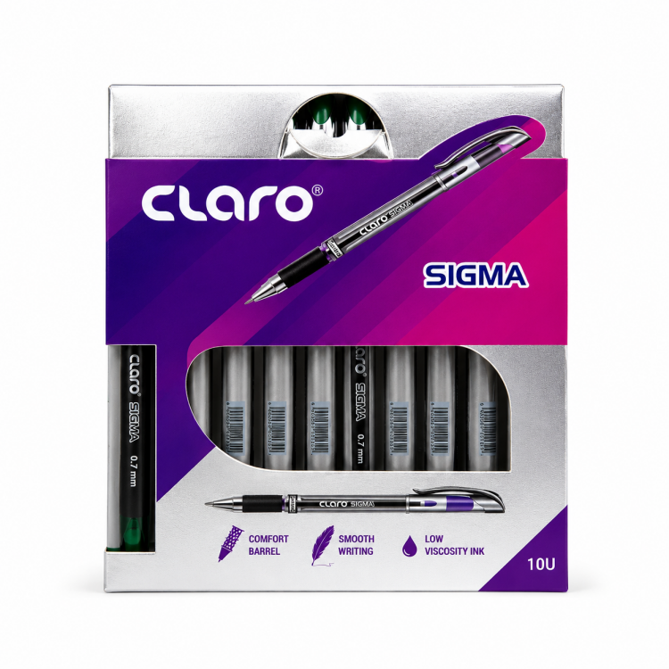 Claro Sigma قلم حبر جاف اخضر   