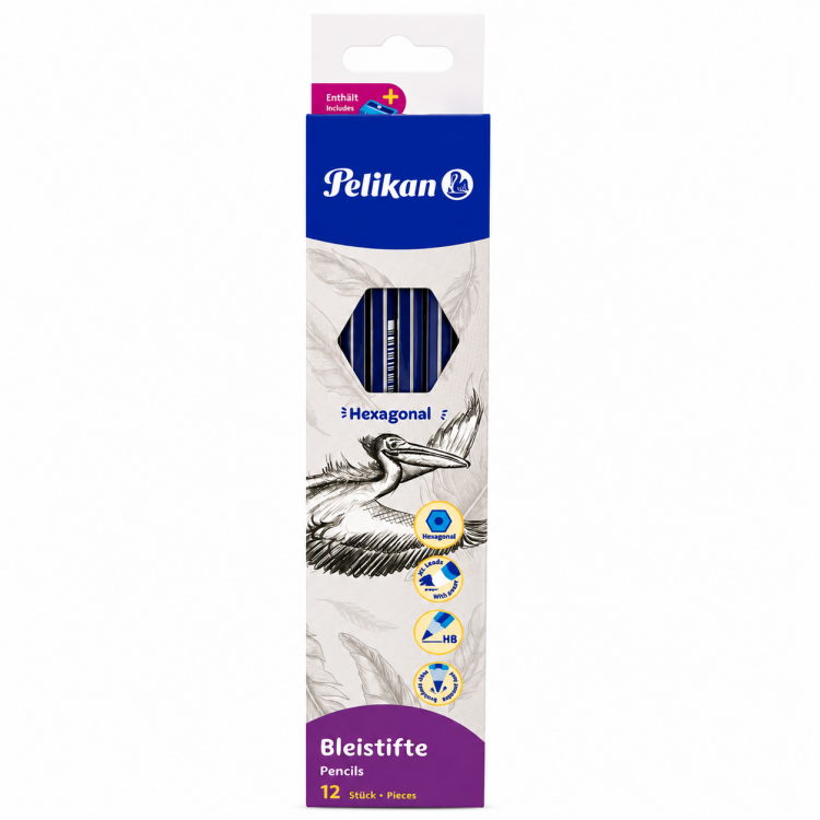 قلم رصاص سداسي pelikan + براي 