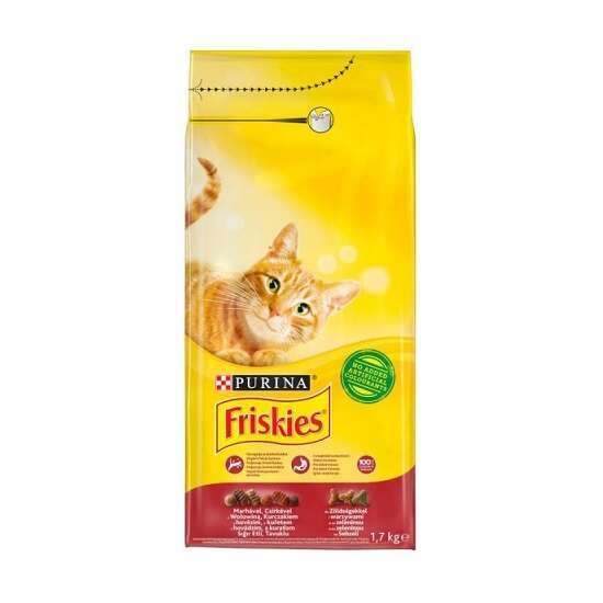 friskies cat food with beff and chicken 1.7kg