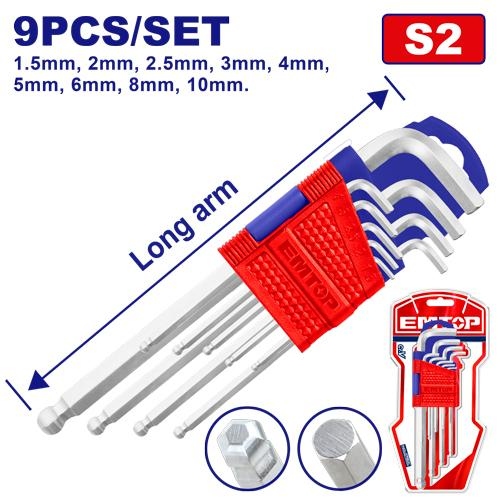 طقم الن كي جول طويل  9 قطع   EHKY2091