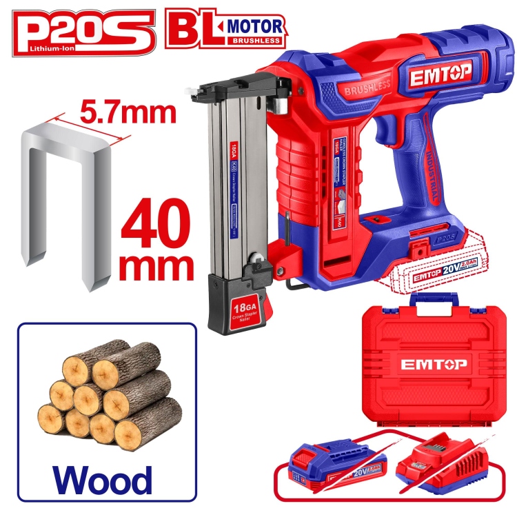 فرد كلبسات للخشب  شحن 20V من(10-40 mm ) بدون بطاريه  ELCSNLI6005