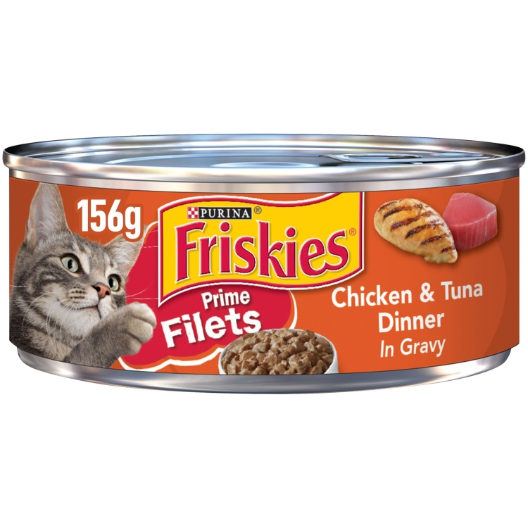friskies chicken & tuna in gravy 156 gm 