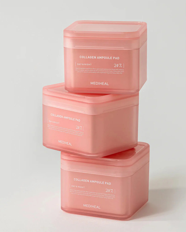 MEDIHEAL Collagen Ampoule Pad مسحات امبولات الكولاجين 