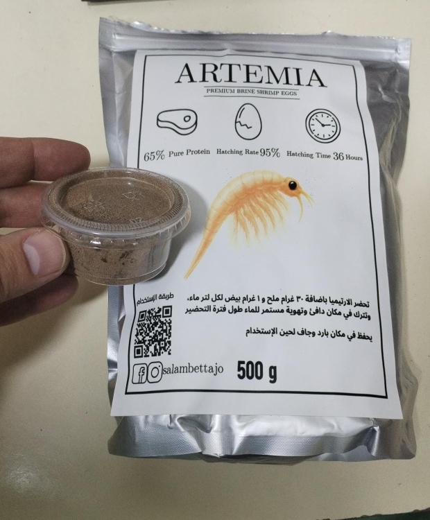 بيوض الأرتيميا علبة30جرام