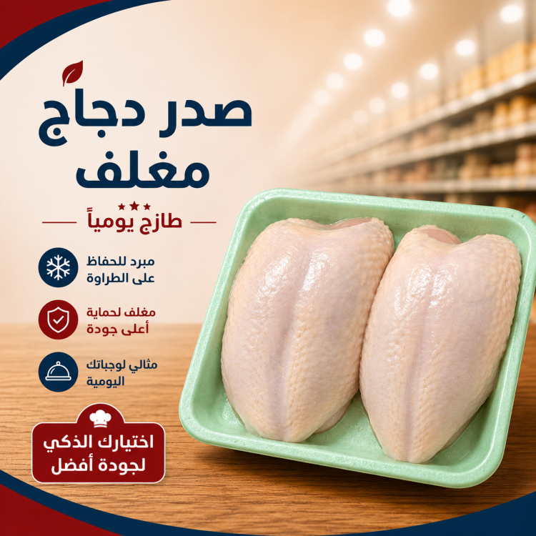 صدر مغلف طازج نخب اول